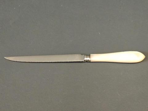 Antique Cast Silver Blade Fruit Serving Knife at Sturmans Antiques silver for sale