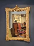 Antique Large Victorian Timber Gilt Mirror at Sturmans Antiques mirror for sale 