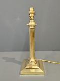 Antique Edwardian Brass Table Lamp at Sturmans Antiques lighting for sale 