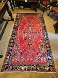 Antique 9' x 6' Persian Pure Wool Rug at Sturmans Antiques rugs for sale